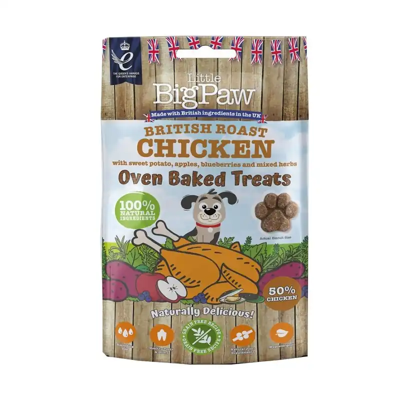 Little BigPaw Ugnsbakat Hundgodis Kyckling 130 g Kundfavorit