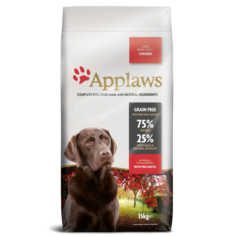 Billigare Ekonomipack 2 stora påsar Applaws hundfoder till lågpris! - Adult Large Breed Chicken (2 x 15 kg)