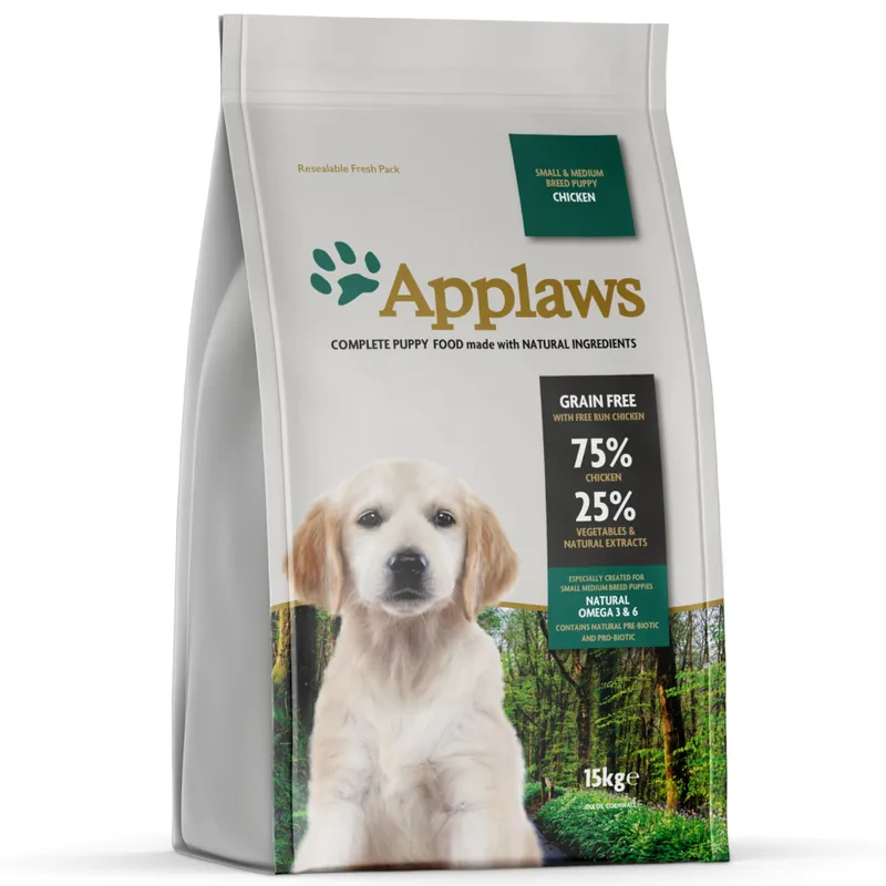 Applaws Puppy Small & Medium Chicken - 15 kg Populär