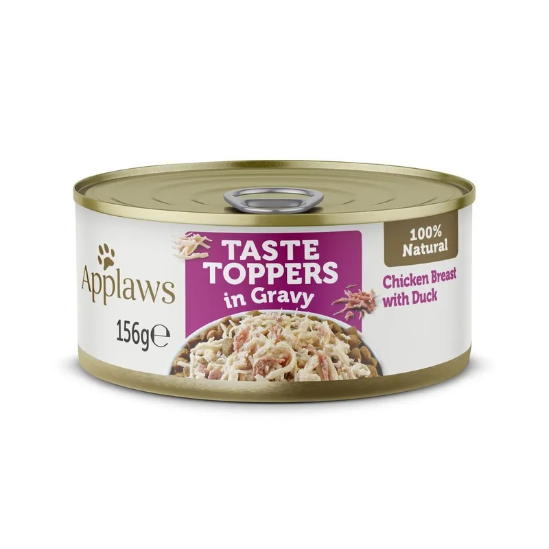 Snabb frakt Applaws Taste Toppers Kyckling med Anka i sås 156 g