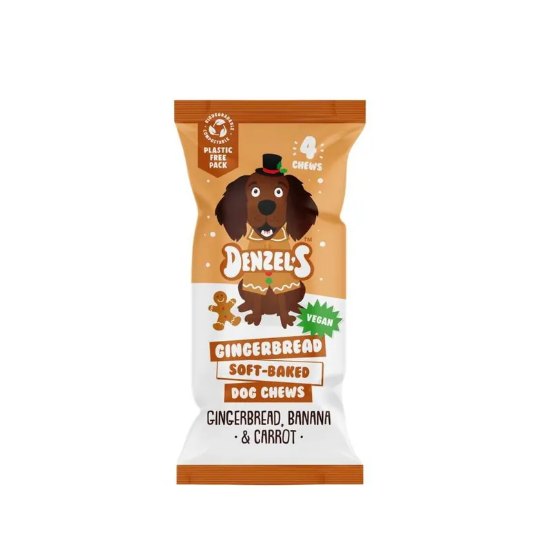 Begränsat antal Denzel‘s Gingerbread Soft Baked Sticks Julgodis till Hund 75 g