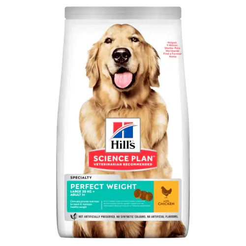Erbjudandepris Hill‘s Science Plan Perfect Weight Large Adult hundfoder med kyckling 12 kg