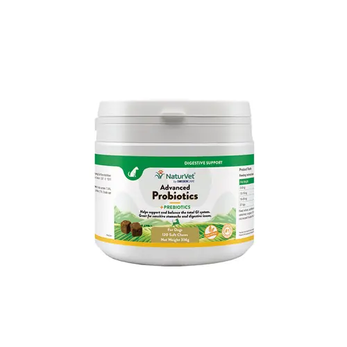Endast denna vecka NaturVet Advanced Probiotics + - 120 Chews