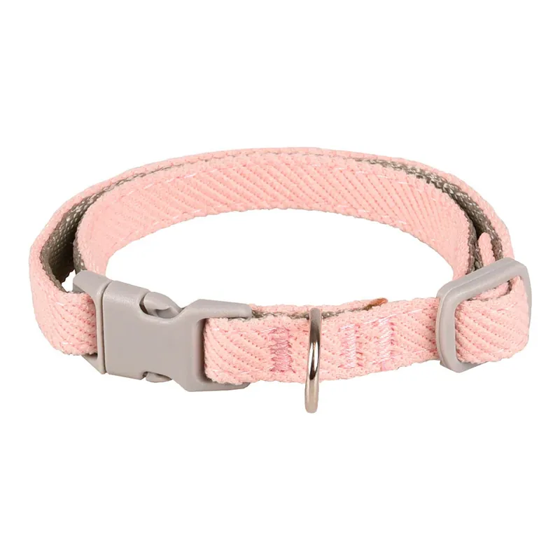 Flamingo justerbart valphalsband med snabbspänne rosa 19 - 33 cm Rea