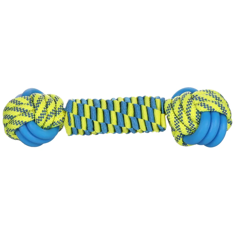 Nyhet Flamingo hundleksak Tofla knutboll och rep - Ø 7,3 x L 28 cm