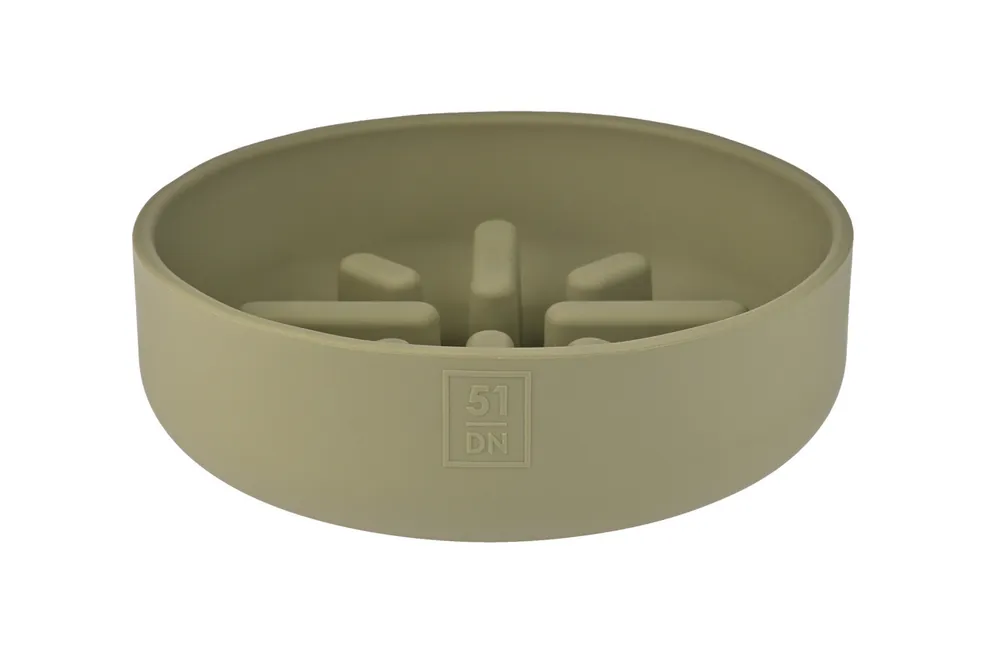 Matskål Slowfeeder till Hund - 700 ml / Khaki Erbjudandepris