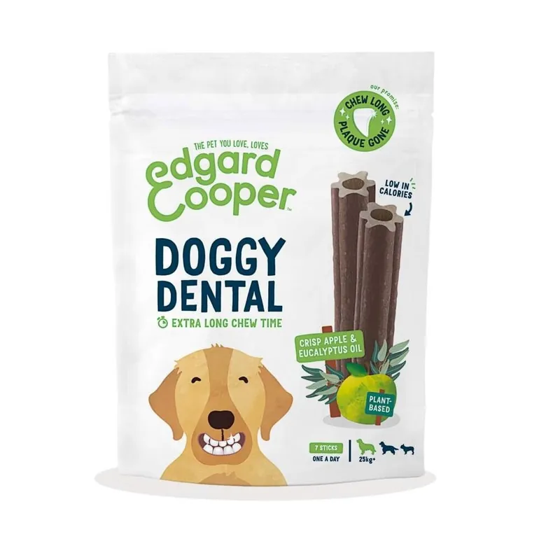 Erbjudandepris Edgard & Cooper Doggy Dental Tuggpinnar Äpple & Eukalyptus 7-pack