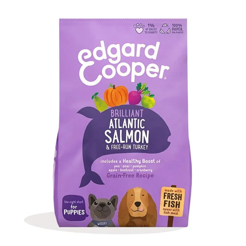 Edgard & Cooper Puppy Salmon & Turkey Rabatt