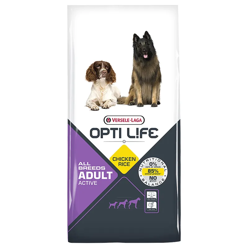 Lågt pris Opti Life Adult Active - Ekonomipack 2 x 12,5 kg