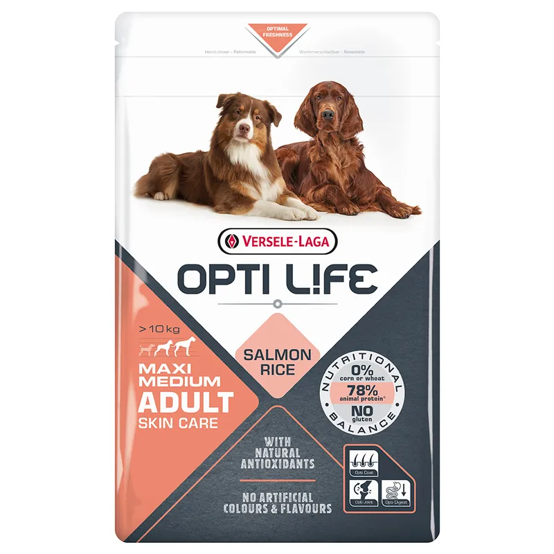 Opti Life Adult Skin Care Medium & Maxi - 12,5 kg Outlet