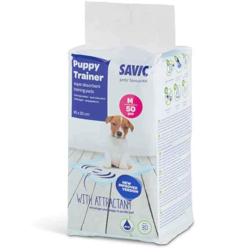 Begränsad tid Savic Puppy Trainer Pads Medium L 45 x B 30 cm, 50 st