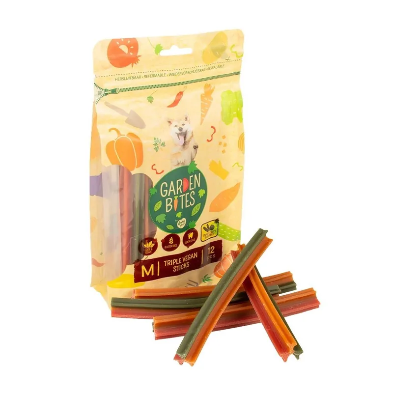 Garden Bites Veganska Dentaltuggpinnar M 12 st I lager