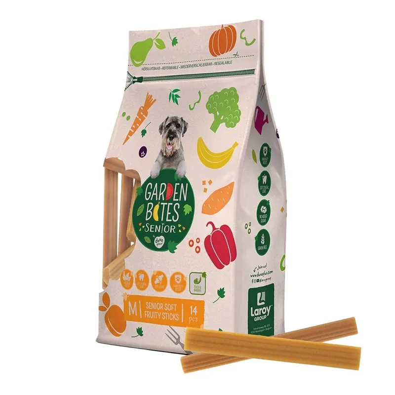Köp nu Garden Bites Senior Fruity Sticks Dentaltugg Medium