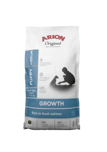 Arion Growth Medium fisk hundfoder Begränsat erbjudande