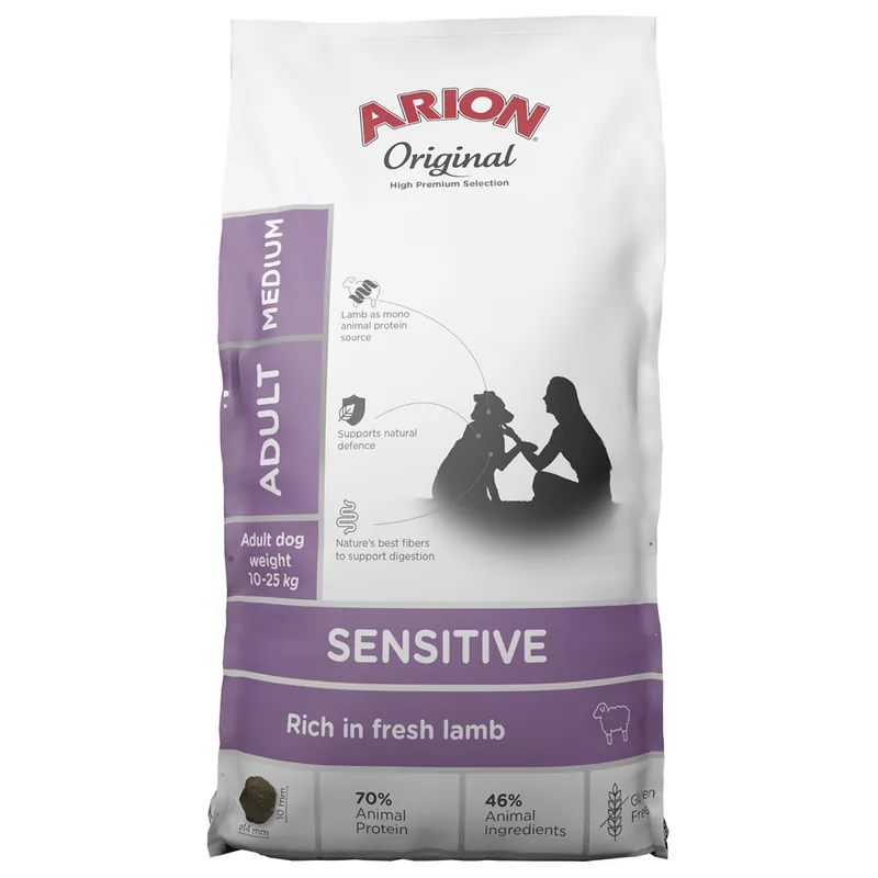 Original Sensitive Medium Torrfoder för Hundar - 12 kg Bästa pris