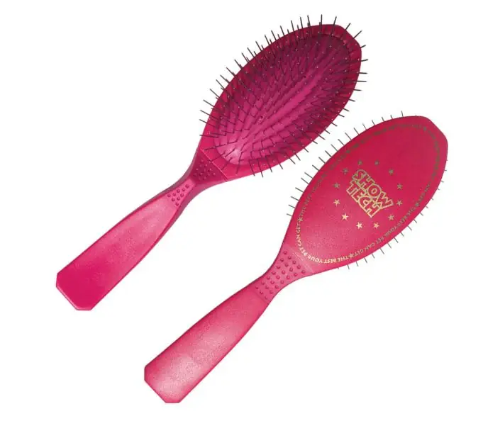 Trygg betalning Show Tech Dog Brush, Ultra-Pro Pink, storlek L