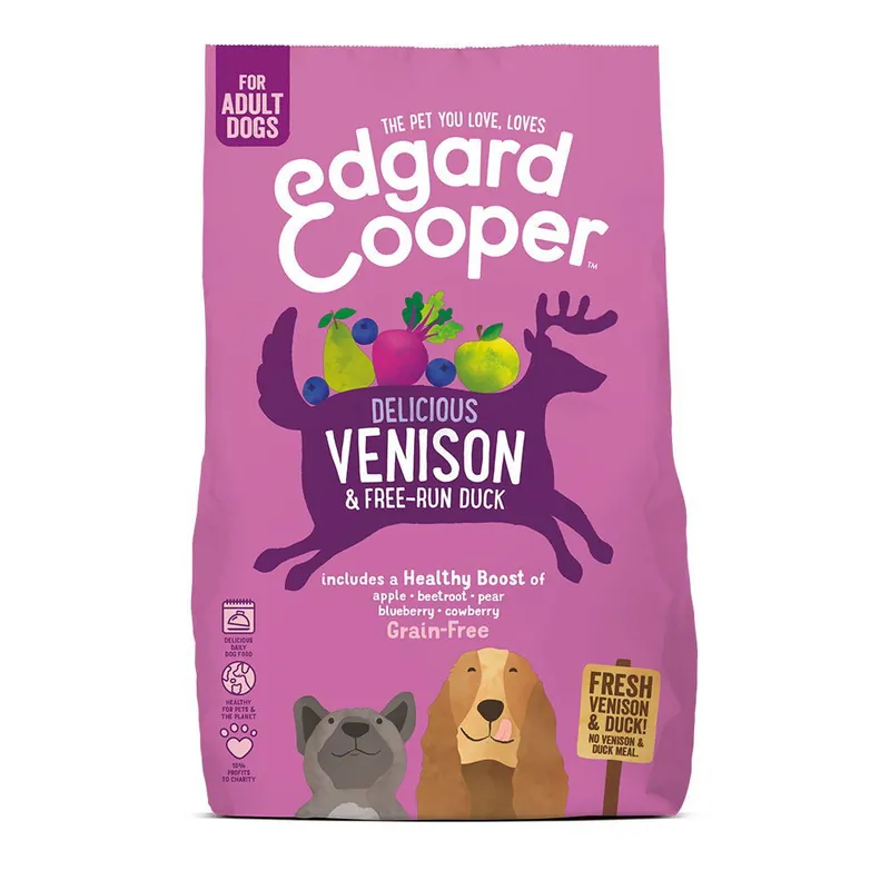 Edgard & Cooper Dog Grain Free Hjort & Anka Fynd