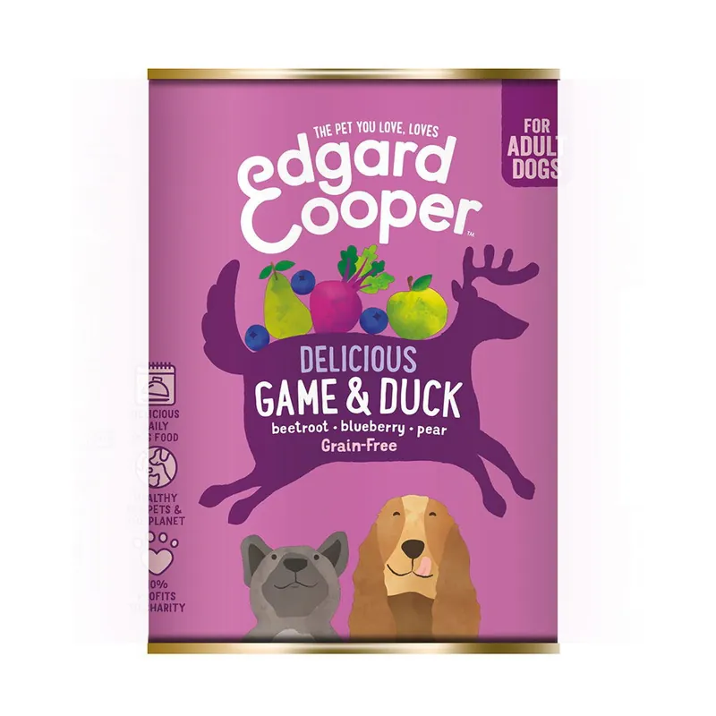 prisnedsättning Edgard & Cooper Dog Adult Game & Duck 400 g