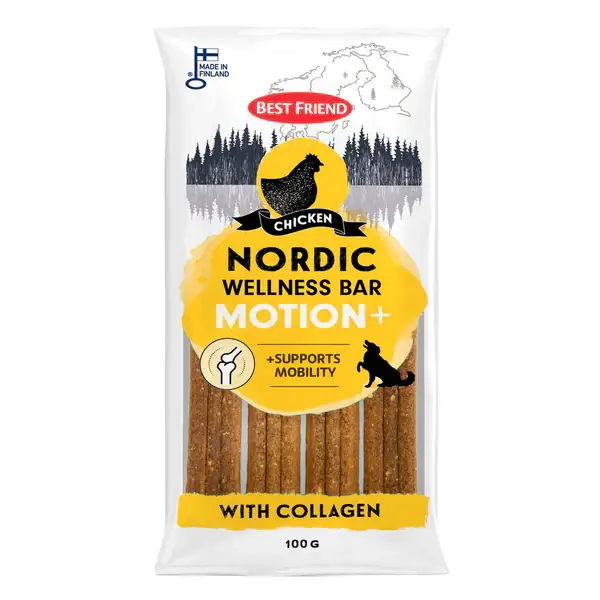 Nedsatt pris Best Friend Nordic Wellness Bar Motion+ kyckling 100 g för hundar
