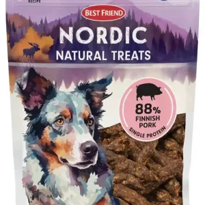 Best Friend Nordic Natural Treats fläsk för hundar 100 g Beställ nu