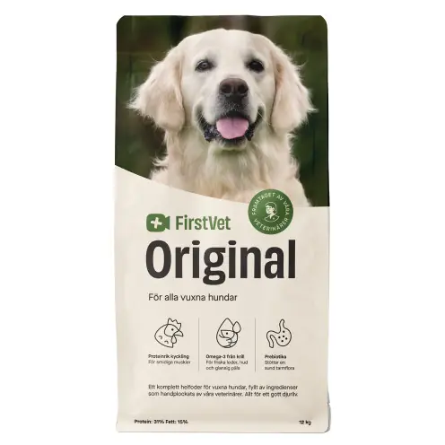FirstVet Original - extra smakligt foder för kräsna, vuxna hundar - 3 kg Bästa pris