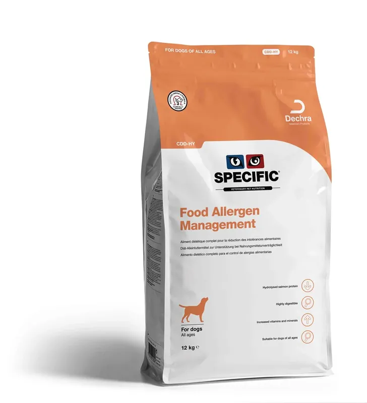 Specific CDD-HY Food Allergen Management för Hund 12 kg prisnedsättning