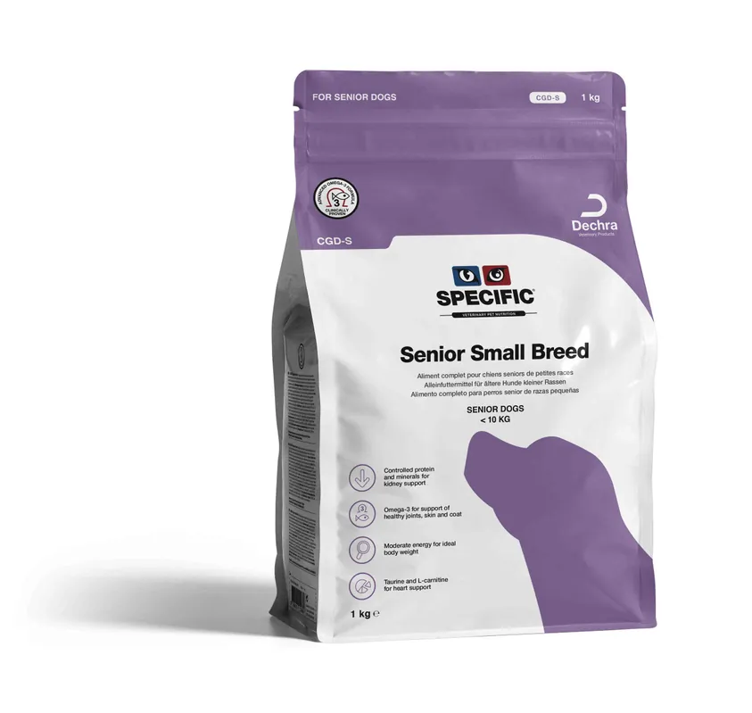 Senior Small Breed CGD-S hundfoder - 1 kg I lager