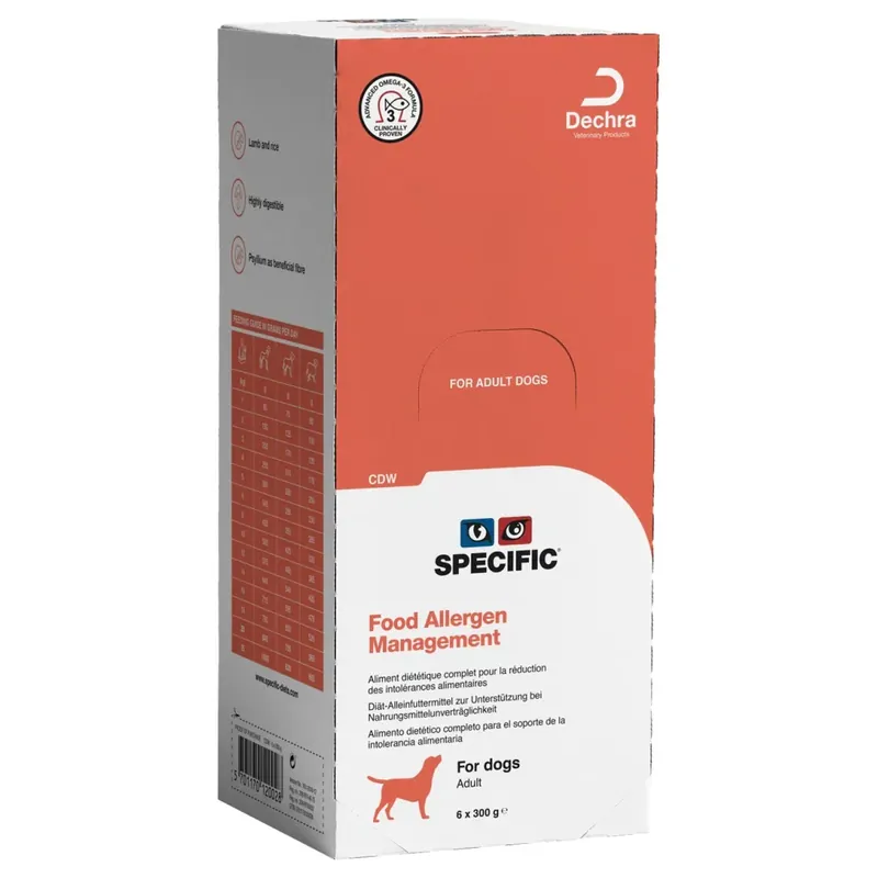 Specific CDW Food Allergen Management för Hund 6 x 300 g Nedsatt pris