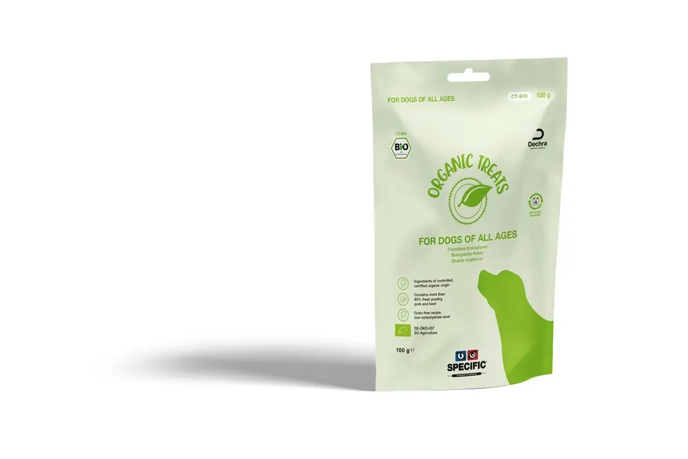 Expressleverans Specific CT-BIO Organic Treats Dog 6x100 g