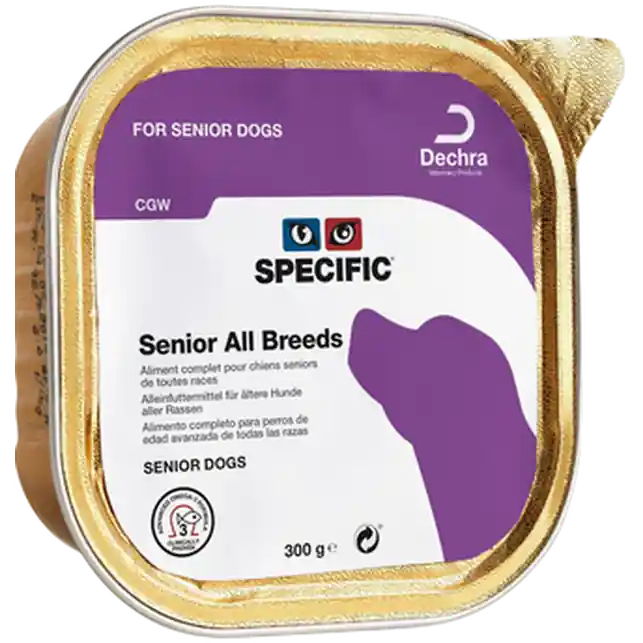 Beställ nu Dogs CGW Senior All Breeds 300 g - Hund - Hundmat & hundfoder - Veterinärvåtfoder för hund - Specific - ZOO.se