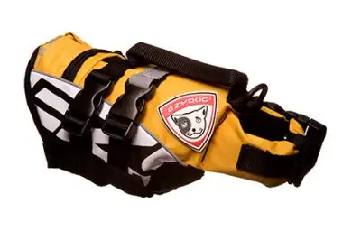 Kampanj EzyDog Flytväst för hundar - gul storlek MicroXXS under 7 kg