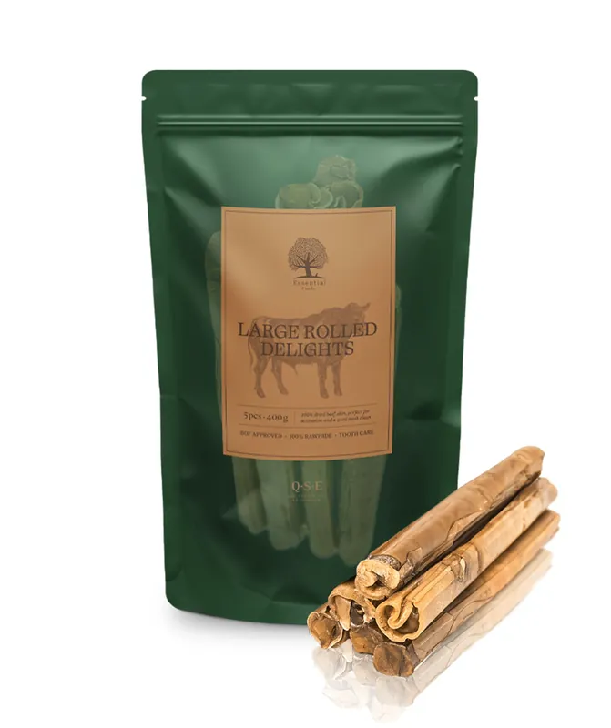 Essential Large Rolled Delights Hundgodis - 5 st Sista chansen