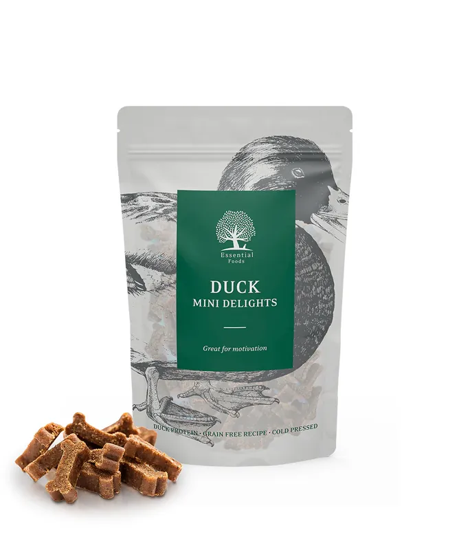 Sänkt pris Essential Duck Mini Delights Hundgodis - 100 g