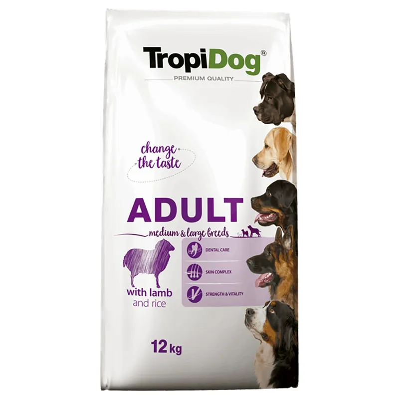 Tropidog Premium Adult Medium/Large med lamm & ris - 12 kg Utförsäljning