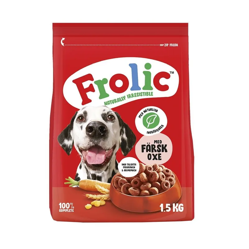 Frolic Oxkött 1,5kg Trygg betalning