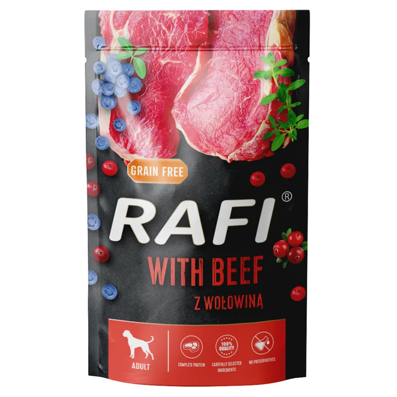 Köp nu Ekonomipack Rafi Dog 20 x 500 g - Nötkött