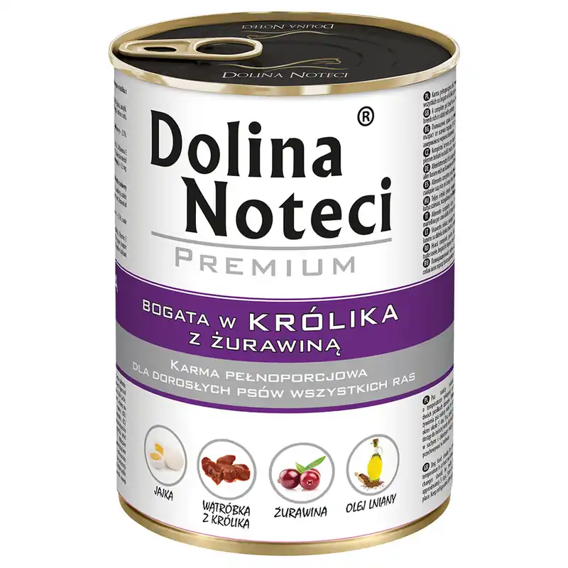 Sänkt pris Ekonomipack Dolina Noteci Premium 48 x 400 g - Kanin med tranbär
