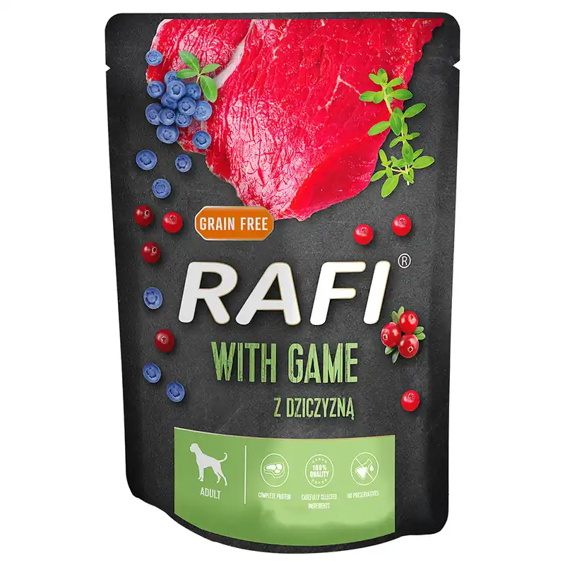 Handla nu Rafi Dog 10 x 300 g - Vilt