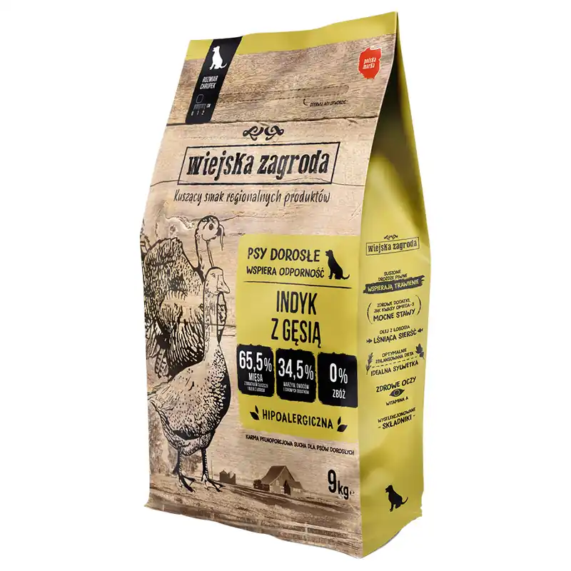 Handla nu Wiejska Zagroda med kalkon & gås - 9 kg