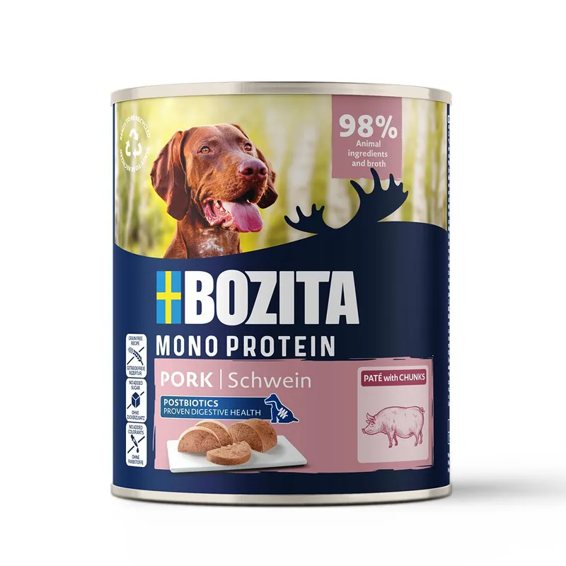 Trygg betalning Bozita Paté Våtfoder till Hund med Gris