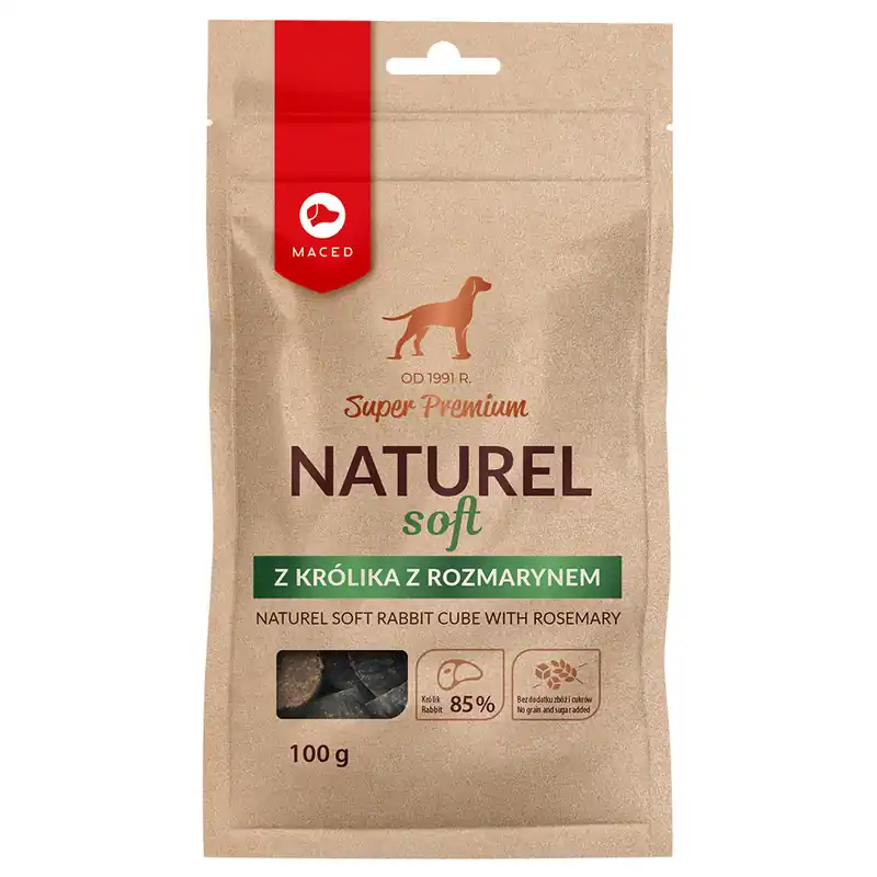 Maced Super Premium Naturel Soft Cubes kanin med rosmarin - 100 g Nyhet