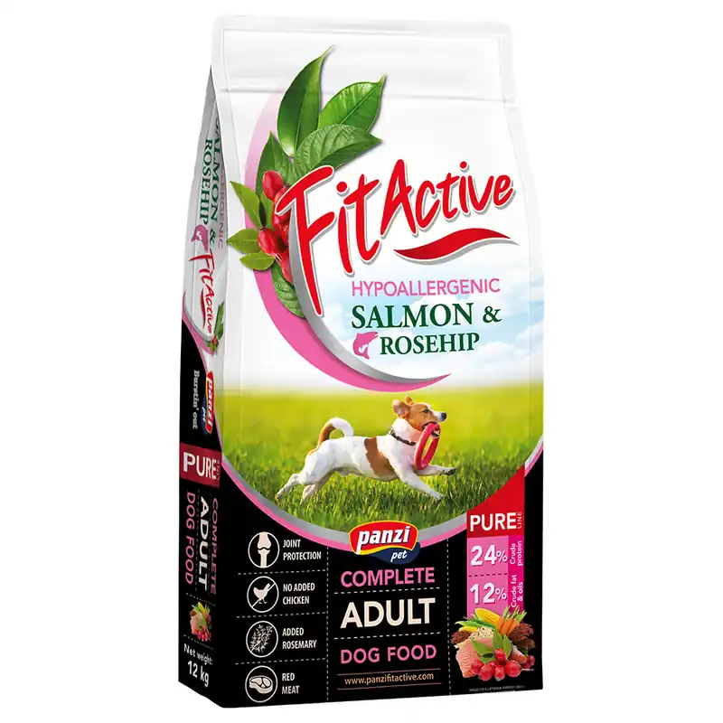 Rabatter FitActive Pure Hypoallergenic med lax & nypon - 12 kg