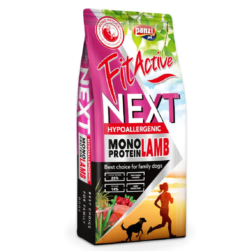 FitActive Next Hypoallergenic Monoprotein Lamm - Ekonomipack 2 x 15 kg Snabb frakt