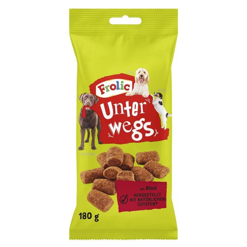Frolic Unterwegs - 9 x 180 g med nötkött Köp online