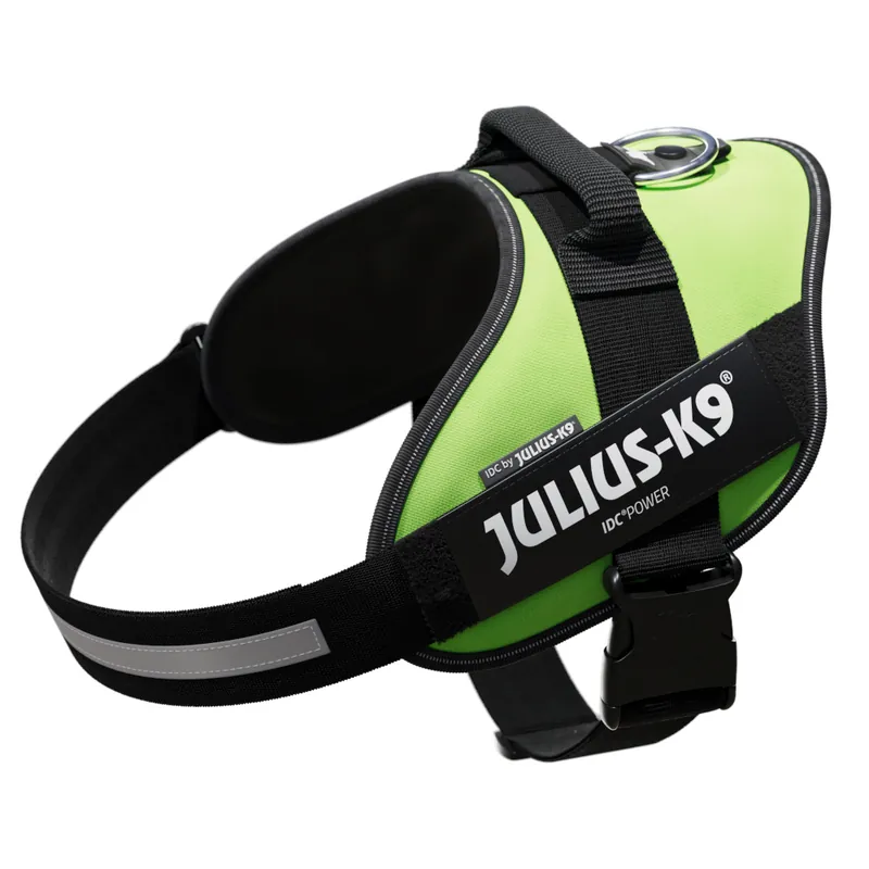 Rabatter Julius-K9 IDC®-Powersele - neongrön - Stl. XL bröstomfång 71 - 96 cm