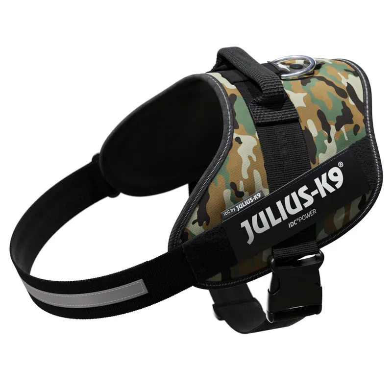 Begränsat antal JULIUS-K9 IDC®-Powersele camouflage - Stl. 2XL bröstomfång 82 - 115 cm