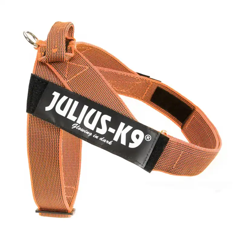 Rabatter Julius-K9 IDC® Color & Grey sele, orange/grå - Storlek XL/2 Bröstomfång 71–96 cm