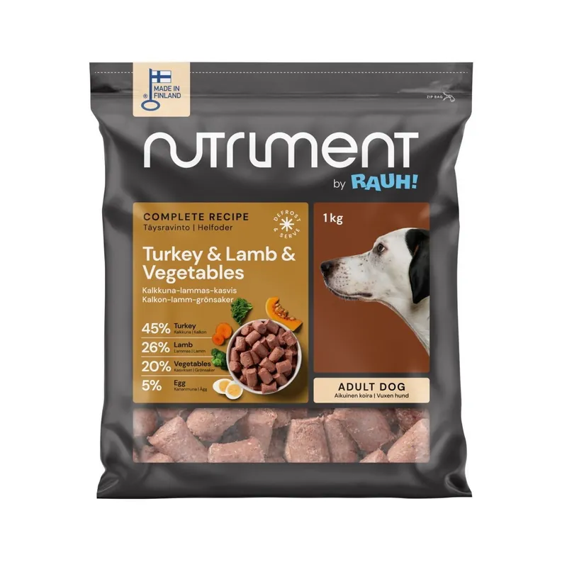 Nutriment by RAUH! Kalkon-Lamm-Grönsaker 1 kg Köp nu