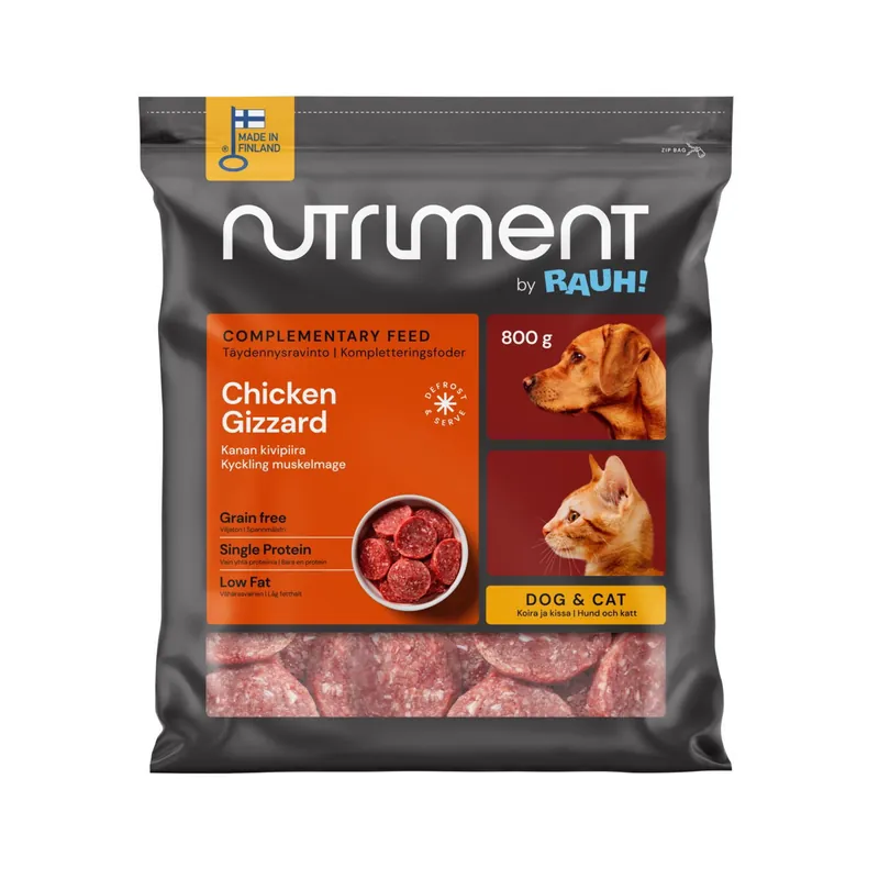 Beställ idag Nutriment by RAUH! Kyckling muskelmage 800 g