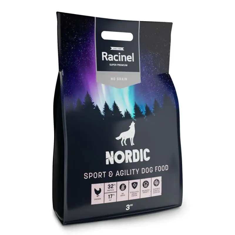 Racinel Nordic Sport & Agility 12 kg för hundar Beställ nu